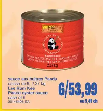 Wholesale Club SAUCE AUX HUÎTRES PANDA, 2.27 KG offer