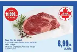 Wholesale Club FAUX-FILET DE BOEUF offer