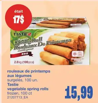 Wholesale Club ROULEAUX DE PRINTEMPS AUX LÉGUMES, 100 CT offer
