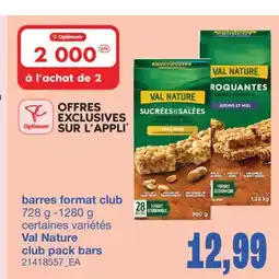 Wholesale Club BARRES FORMAT CLUB, 728 G -1280 G offer