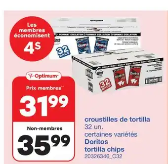 Wholesale Club CROUSTILLES DE TORTILLA, 32 un offer