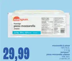 Wholesale Club MOZZARELLA À PIZZA, 2.4 kg offer