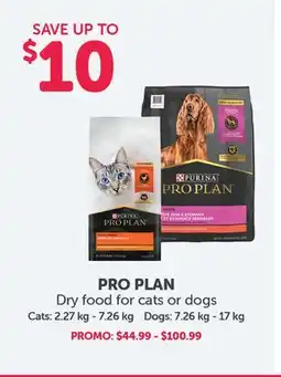 Mondou PRO PLAN Dry food for cats or dogs offer