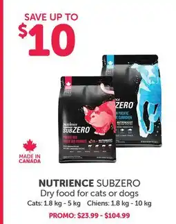 Mondou NUTRIENCE SUBZERO Dry food for cats or dogs offer