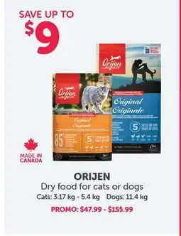 Mondou ORIJEN Dry food for cats or dogs offer