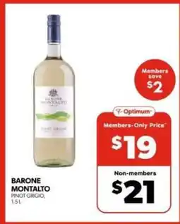 Real Canadian Liquorstore BARONE MONTALTO PINOT GRIGIO offer