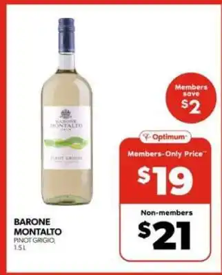 Real Canadian Liquorstore BARONE MONTALTO PINOT GRIGIO offer