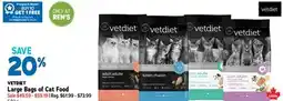 Ren’s Pets Depot VETDIET Large Bags of Cat Food offer