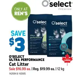 Ren’s Pets Depot O'SELECT ULTRA PERFORMANCE Cat Litter offer