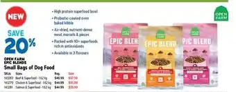 Ren’s Pets Depot OPEN FARM EPIC BLENDS Small Bags Dog offer
