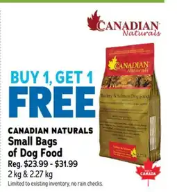 Ren’s Pets Depot CANADIAN NATURALS Small Bags of Dog Food offer