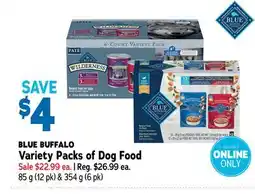 Ren’s Pets Depot BLUE BUFFALO Variety Packs of Dog Food offer