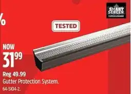 Canadian Tire Gutter protection system offer