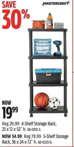 Canadian Tire 4 Shelf Storage Rack offer