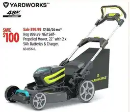 Canadian Tire 96V Self Propelled Mower offer