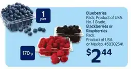 Walmart Blueberries, Blackberries or Raspberries offer
