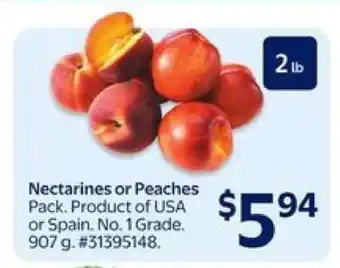 Walmart NECTARINES OR PEACHES offer