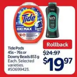 Walmart Tide Pods or Downy Beads offer