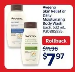 Walmart Aveeno Skin Relief or Daily Moisturizing Body Wash offer