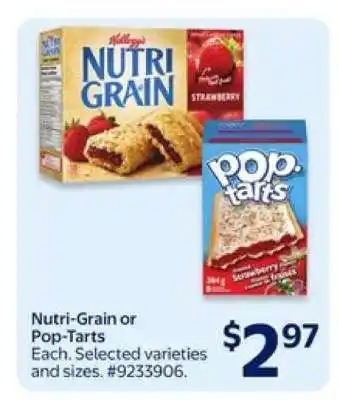 Walmart Nutri-Grain or Pop-Tarts offer