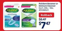 Walmart Polident Retainer or Denture Cleanser offer
