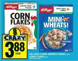 Food Basics Kellogg's Mini-Wheats Cereal / Corn Flakes offer