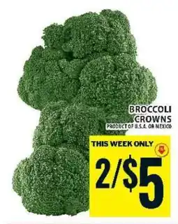 Food Basics BROCCOLI CROWNS offer