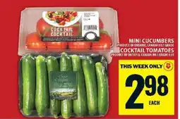 Food Basics Mini Cucumbers / Cocktail Tomatoes offer