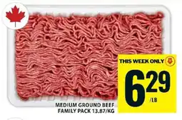 Food Basics Medium Ground Beef Family Pack offer