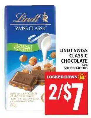 Food Basics Lindt Swiss Classic Chocolate offer