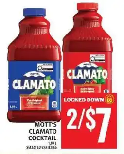 Food Basics MOTT’S CLAMATO COCKTAIL offer