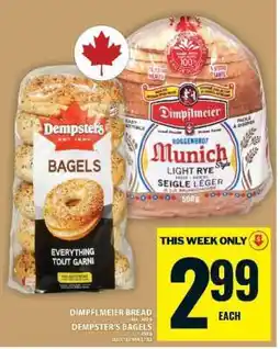 Food Basics Dimpflmeier Bread / Dempster's Bagels offer