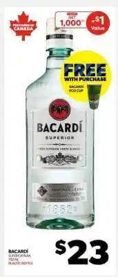 Real Canadian Liquorstore Bacardi Superior Rum offer