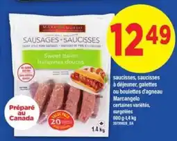 Maxi Marcangelo Sausages offer