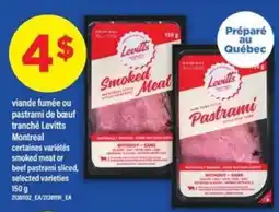 Maxi Levitts Smoked Meat or Pastrami offer