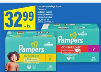 Maxi Pampers couches emballage écono offer