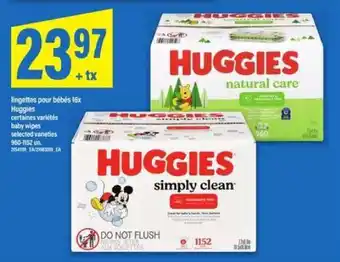 Maxi Huggies lingettes pour bébés 16x offer