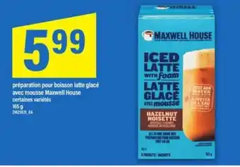 Maxi Maxwell House Iced Latte with Foam offer