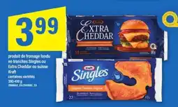 Maxi Kraft Singles ou Extra Cheddar offer
