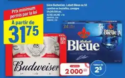 Maxi Budweiser, Labatt Bleue offer