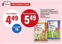 Maxi kits de salade haché PC offer