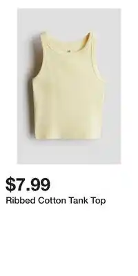 H&M Ribbed Cotton Tank Top offer