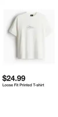 H&M Loose Fit Printed T-shirt offer