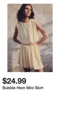 H&M Bubble-Hem Mini Skirt offer