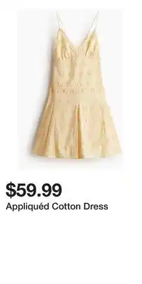 H&M Appliquéd Cotton Dress offer