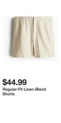 H&M Regular-Fit Linen-Blend Shorts offer