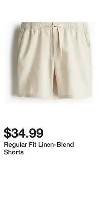 H&M Regular Fit Linen-Blend Shorts offer