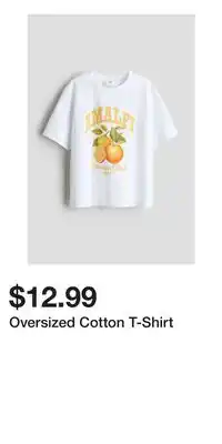 H&M Oversized Cotton T-Shirt offer
