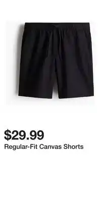 H&M Regular-Fit Canvas Shorts offer