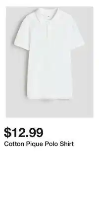 H&M Cotton Pique Polo Shirt offer